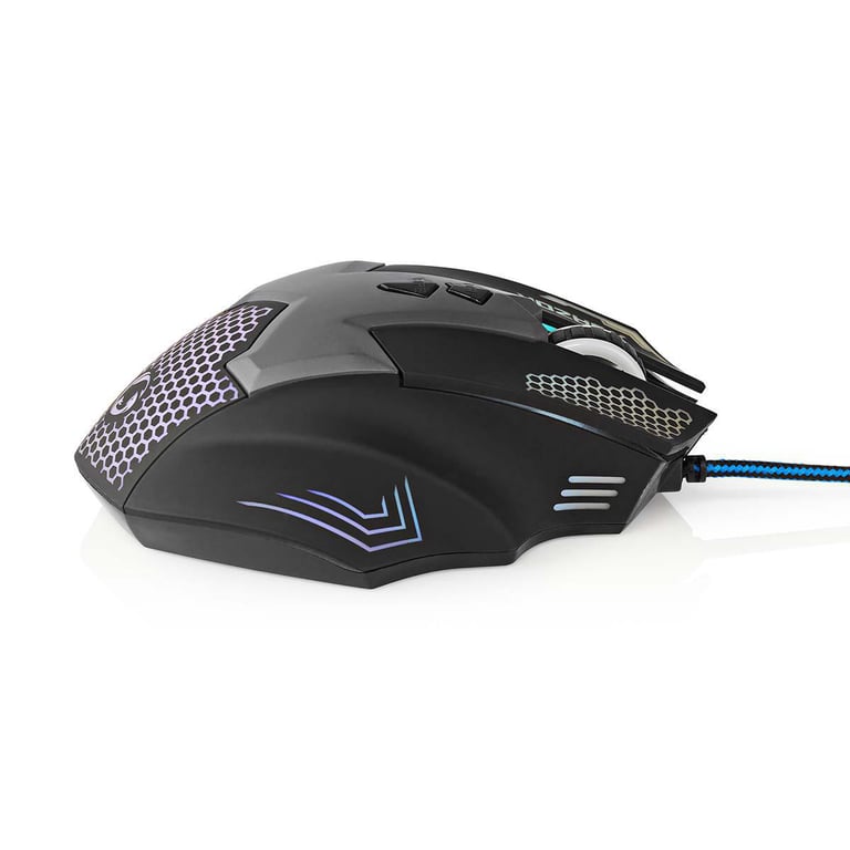 Nedis GMWD200BK souris Gaming Droitier Optique 2400 DPI - Neuf