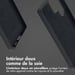 Accezz Coque arrière en cuir avec Magsafe pour Samsung Galaxy S25 Ultra - Onyx Black