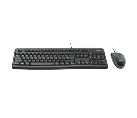 Logitech Desktop MK120 teclado Ratón incluido USB AZERTY Francés Negro
