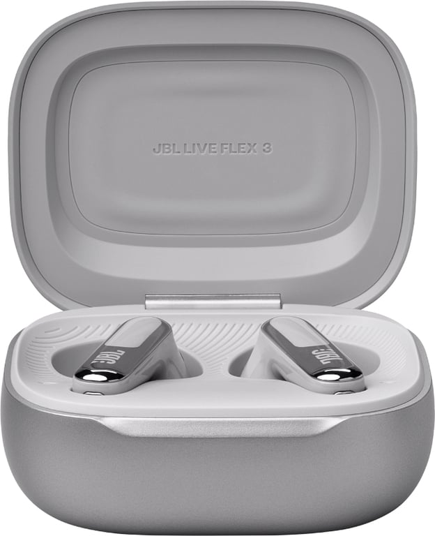 Live Flex 3 avec réduction de bruit - Ecouteurs sans fil Bluetooth JBL, Argent - Neuf