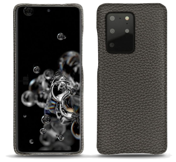 Coque cuir Samsung Galaxy S20+ 5G - Coque arrièreGris