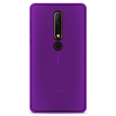 Coque silicone unie compatible Givré Violet Nokia 6 2018
