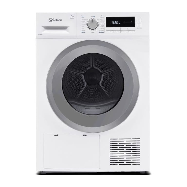 Sèche linge pompe à chaleur VEDETTE VSF318HW 8 kg L60cm Classe A++ - vue 3