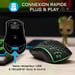 G-Lab Tungsten Keyboard Combo Wireless FR Mouse incluso +USB AZERTY Francese Nero