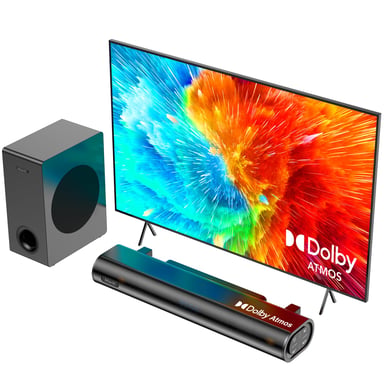Hiwill A21 2.1 Dolby Atmos 200W TV Home Cinéma - Avec Caisson 5.25 Filaire - Noir - Neuf