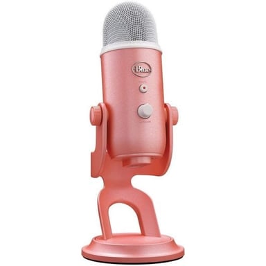 Blue Mic Yeti para The Aurora Collection Micrófono USB Multipatrón Premium con Blue VO!CE Rosa