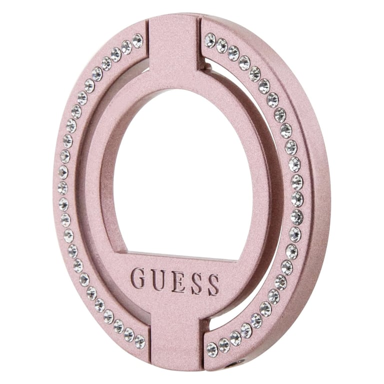 Anneau de Support Magsafe 360° Orné de Strass Rose - Neuf