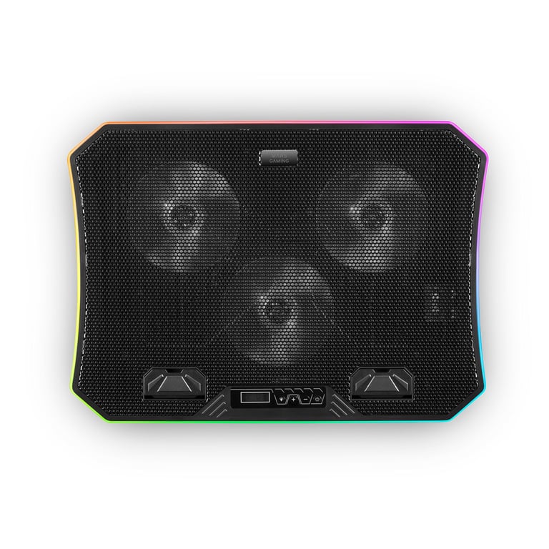 Support ventilé Mars Gaming MNBC6 RGB 19"max (Noir) #3POURCENT