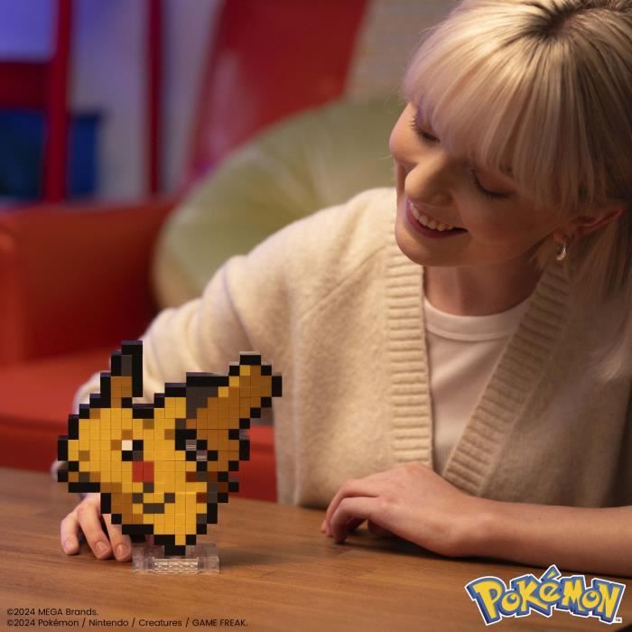 -Pokémon-Pikachu-Coffret de construction rétro 400 pieces -  Pokémon - HTH74 - Neuf