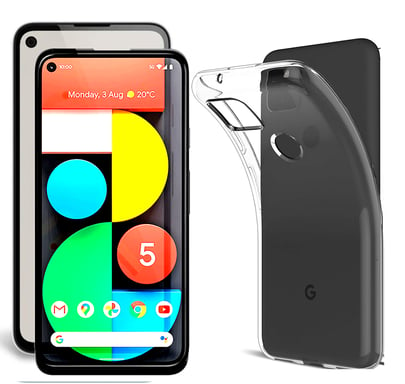 Google Pixel 5 5G tpu et protection écran full noir