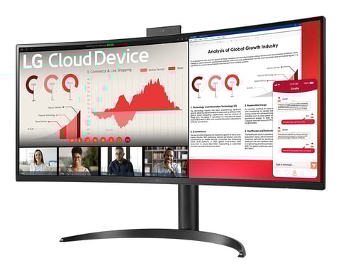 LG 34CR651W-BP PC tout en un/station de travail Intel® Pentium® Silver N6005 86,4 cm (34'') 3440 x 1440 pixels All-in-One thin client 8 Go DDR4-SDRAM 256 Go SSD Windows 10 IoT Enterprise LTSC Wi-Fi 6 (802.11ax) Noir