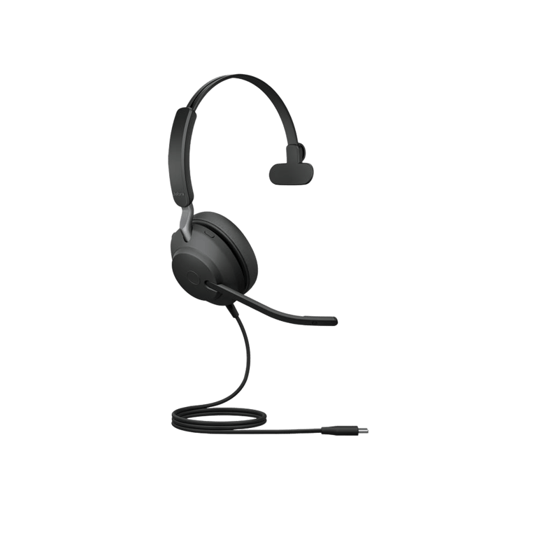 Micro-casque Jabra Evolve2 40 SE UC Mono – Filaire, USB-C, Isolation Acoustique - vue 5