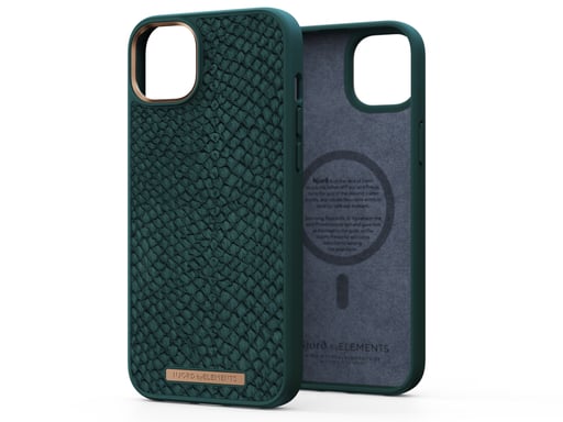 Custodia Magsafe in pelle di salmone Njord byELEMENTS - iPhone 14 Plus - Verde Apple iPhone 14 Plus