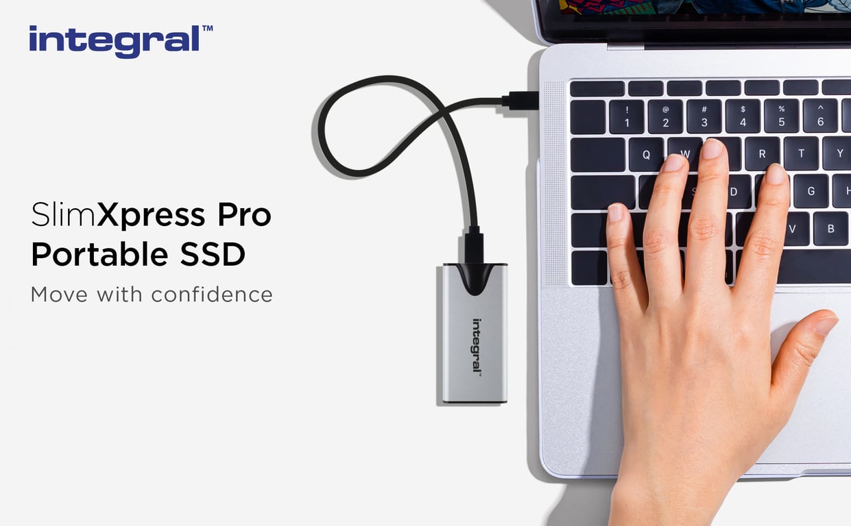 Integral SlimXpress Pro INSSD2TPORT3.2SLIMXS lecteur à circuits intégrés externe Technologie Thunderbolt USB Type C USB 3.2 Gen 2x2 Neuf - vue 1