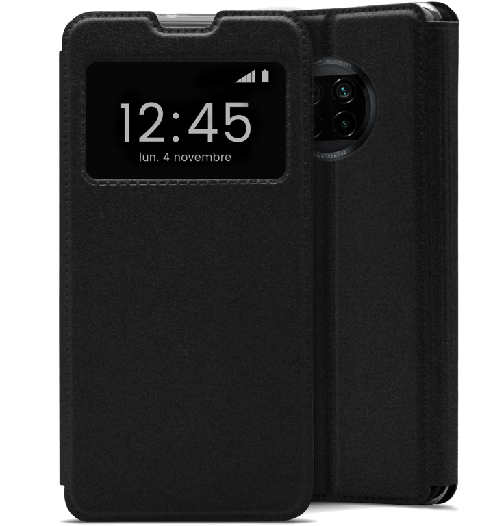 Etui Folio compatible Noir Xiaomi Redmi Note 9T 5G