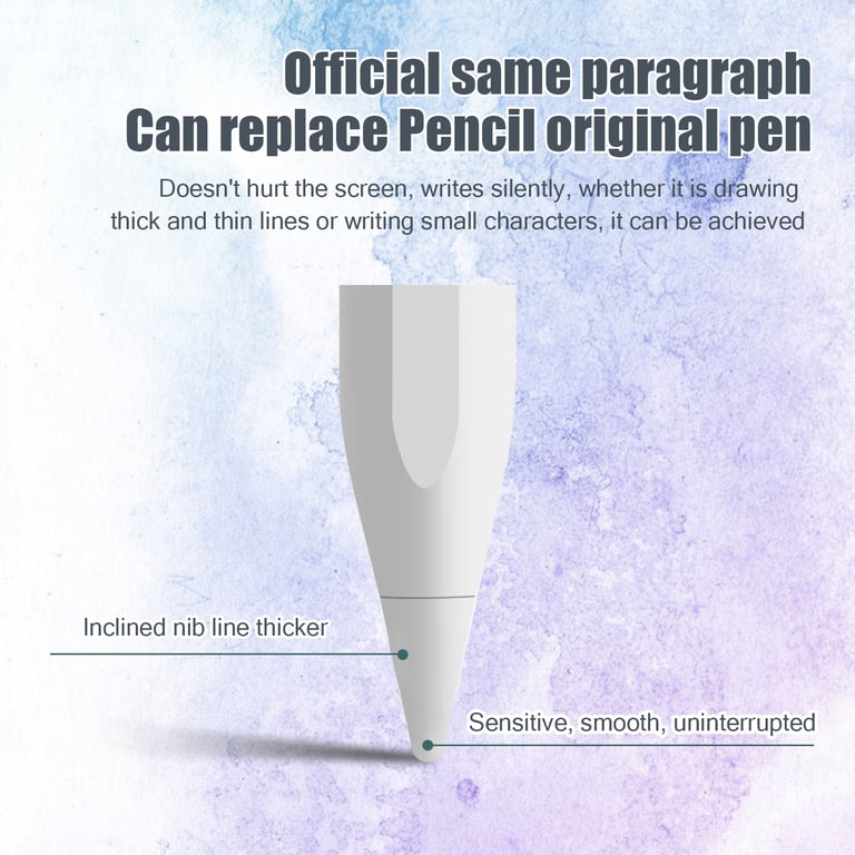 Penna stilo compatibile con iPad serie 2018-2023 White