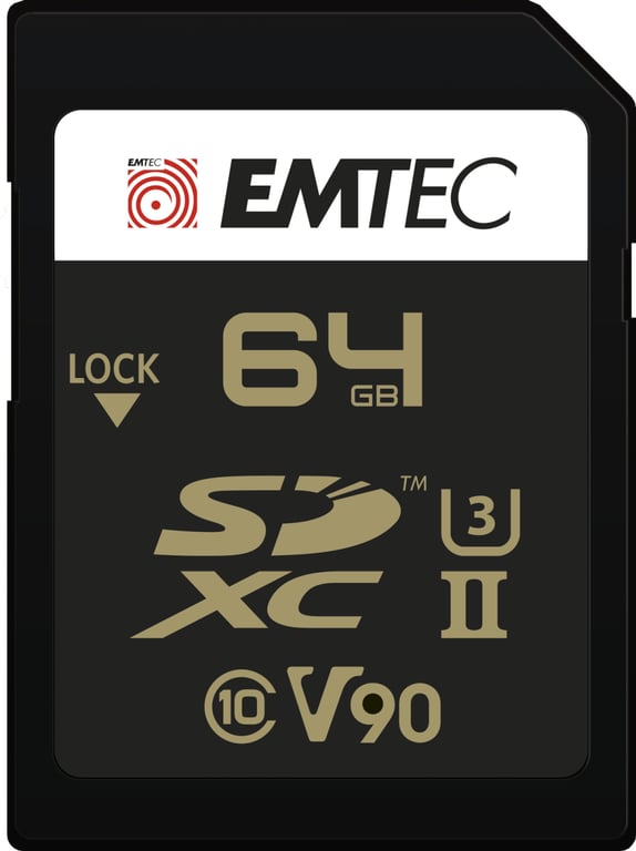Emtec SpeedIN Pro+ 64 Go SDXC UHS-II Classe 10 - Neuf