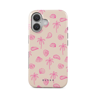 Burga Funda para iPhone 16 MagSafe Tough A prueba de golpes Modelo Beach Please Rosa