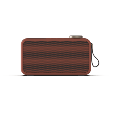 KREAFUNK aTUNE 2 Radio DAB+ Bluetooth – Réveil, enceinte 15W, son stéréo, radio numérique, design premium, multifonction  -Terracotta