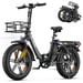 Vélo électrique pliable Flyrun F2014 avec batterie amovible 48 V 13 Ah – Gris