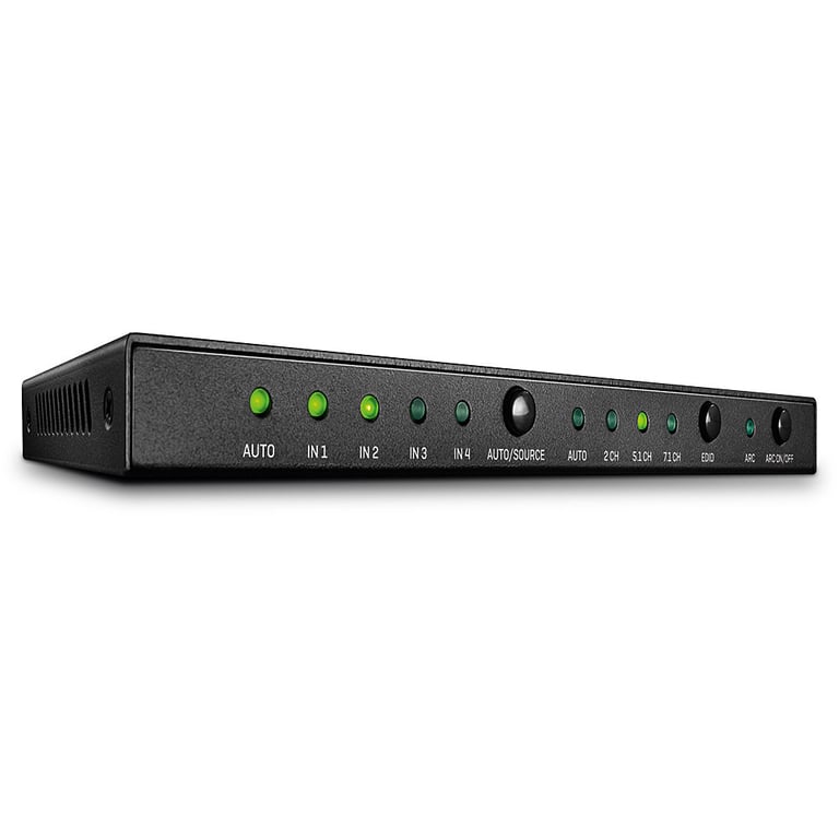 Lindy HDMI 2.0 18G Switch with Audio Commutateur vidéoaudio 4 x HDMI de bureau - vue 3
