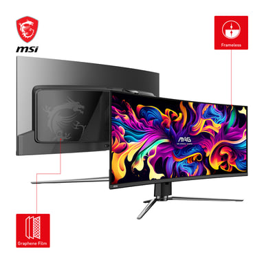 MSI MAG 341CQPDE QD-OLED 86,4 cm (34'') 3440 x 1440 pixel UltraWide Quad HD Flat Panel PC Monitor Nero