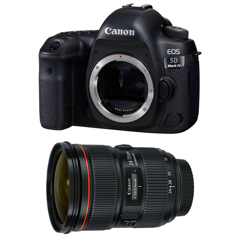 Appareil Photo Reflex Canon EOS 5D Mark IV – Capteur 30.4 MP, Objectif EF 24-70mm f/2.8L II USM - vue 3