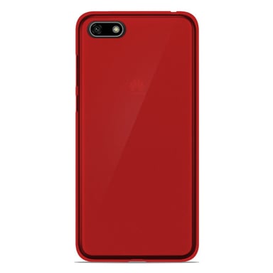Coque silicone unie compatible Givré Rouge Huawei Honor 7S