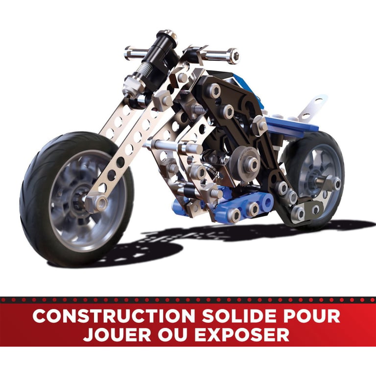 Bandai Meccano Moto 5 en 1 Coffret de Construction 5 Modèles 174 pièces 2 outils notice Kit Activité assemblage moto Jouet Enfant et + Idée Cadeau ado et collectionneurs APM20103 - vue 10