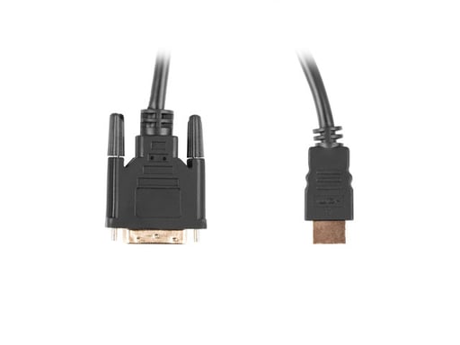 Lanberg CA-HDDV-20CU-0030-BK câble vidéo et adaptateur 3 m HDMI Type A (Standard) DVI-D Noir - Neuf