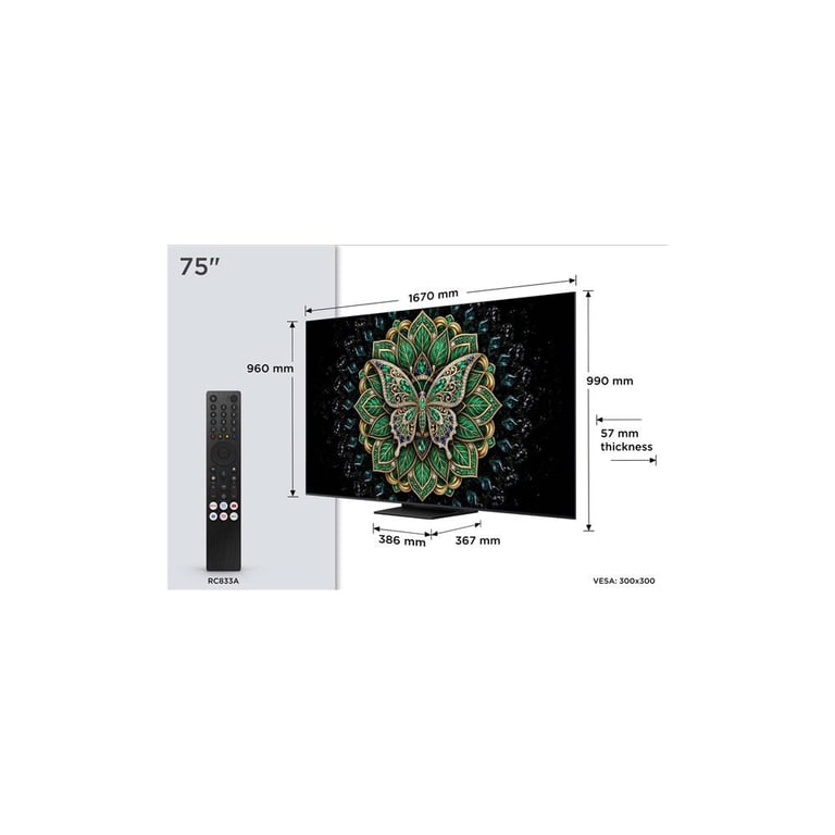 TCL 75C6KPRO - vue 5