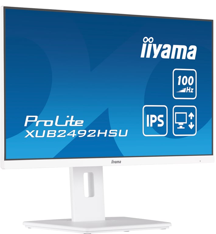 iiyama XUB2492HSU-W6 écran plat de PC 60,5 cm (23.8 ) 1920 x 1080 pixels Full HD LED Blanc - Neuf