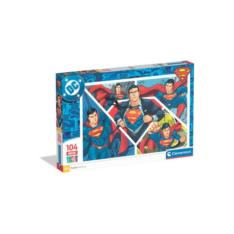 CLEMENTONI 104 pièces Maxi Superman - vue 1