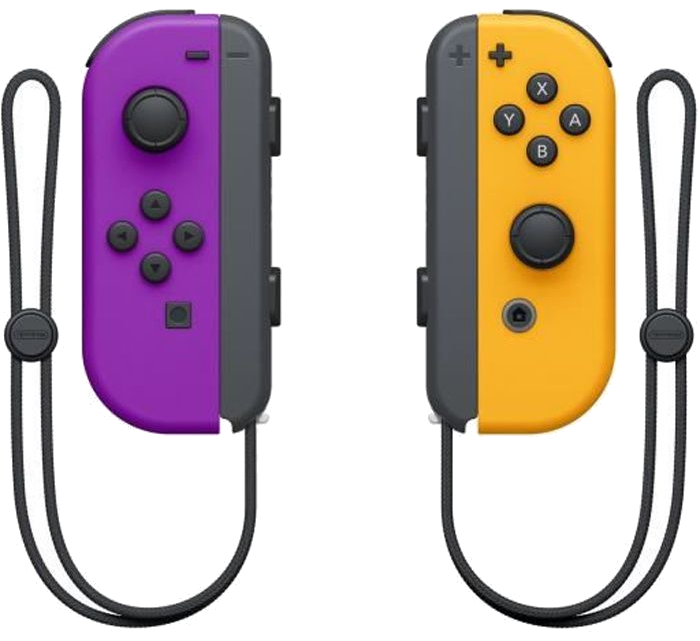 Joy Cons Violet + Orange