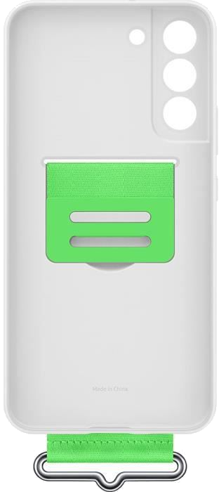 Coque Silicone avec laniere G S22+ Blanc