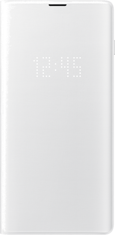 Etui folio LED View Cover Samsung EF-NG973PW blanc pour Galaxy S10 G973