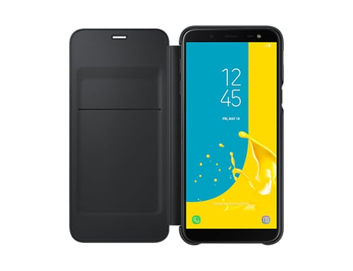 Samsung EF-WJ600 coque de protection pour téléphones portables 14,2 cm (5.6'') Étui avec portefeuille Noir Samsung Galaxy J6 (2018)