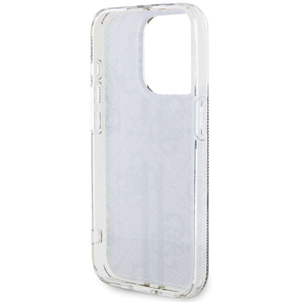 Guess Étui pour iPhone 15 Pro 6.1 marron étui rigide IML 4G Gold Stripe - vue 2