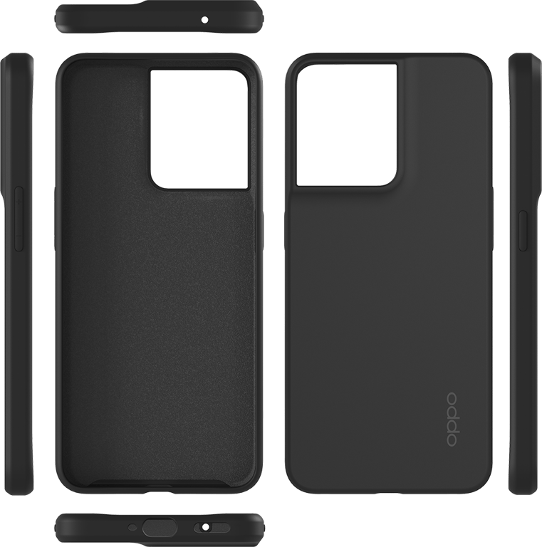 Coque Oppo Reno 8 Silicone Noire Oppo