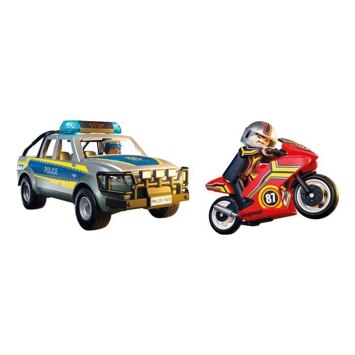 Playmobil 71875 Pick up de police moto & 2 personnages Les policiers - vue 9