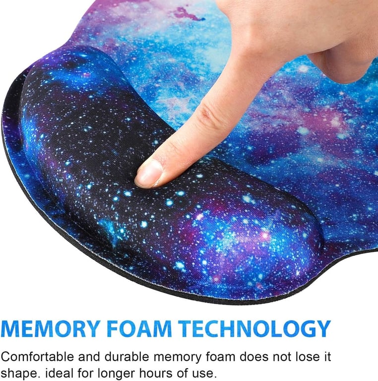 Tapis de souris avec support de poignet ergonomique MultiColor - Neuf