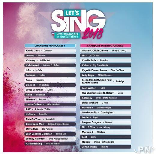 Lets Sing 2018 Hits Francais et Internationaux Jeu PS4 Neuf - vue 1