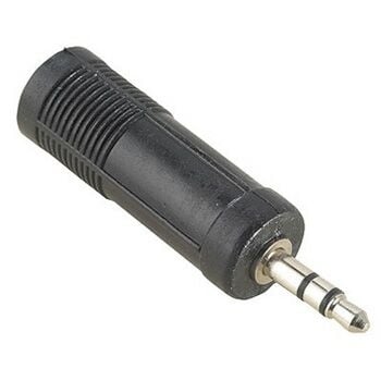 Hama Audio Adapter 3,5 mm Male Plug Stereo - 6,3 mm Female Jack Stereo 3.5 mm M 6.3 mm F Noir