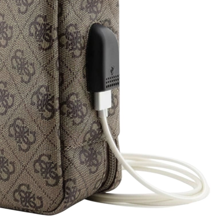 Sacoche de voyage avec port USB Modèle Stripe 4G Guess - vue 4