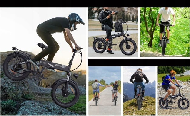 Bicicletta elettrica pieghevole Ridstar H20 Pro Motore da 2000W Batteria da 48V 23AH