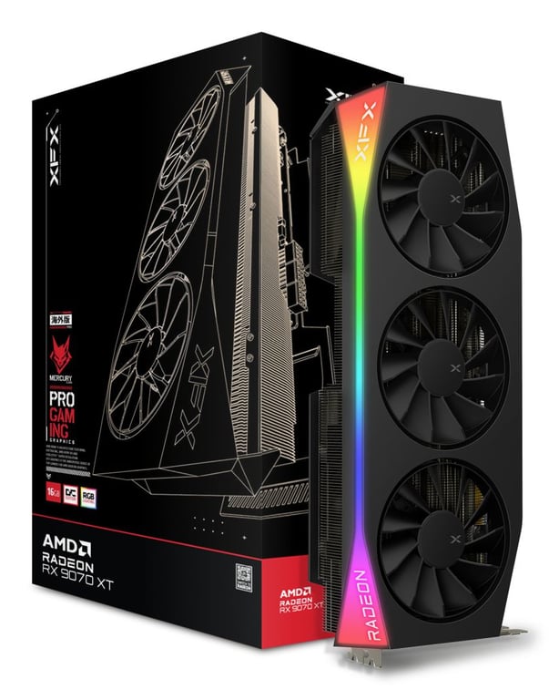 XFX Mercury Radeon RX 9070XT OC édition jeu Neuf - vue 2
