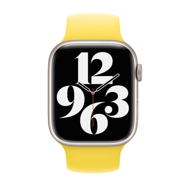 Bracelet Boucle unique en Silicone pour Apple Watch | 44/45/46/49 mm - Taille 11 - Canary Yellow