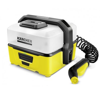 Kärcher Mobile Outdoor Cleaner OC 3 Nettoyeur haute pression Compact Electrique 120 l/h Noir, Blanc, Jaune