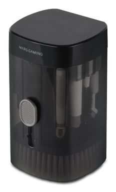 Mars Gaming MA-KIT, Kit de Limpieza Multifunción 21en1, Diseño Compacto y Portátil, Cepillos Suaves y Paño Sin Pelusa, Kit Limpieza Profesional Dispositivos Electrónicos, Extractor de teclas, Estuche