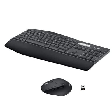 Logitech 920-008222 clavier Souris incluse Universel RF sans fil + Bluetooth AZERTY Français Noir